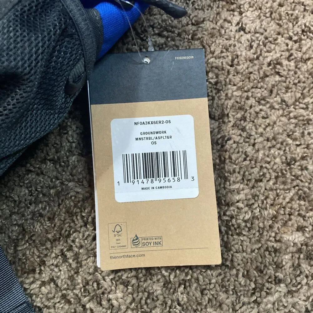 The North Face (Safe Prod. Matters) Groundwork Backpack Blue Laptop Bag NWT